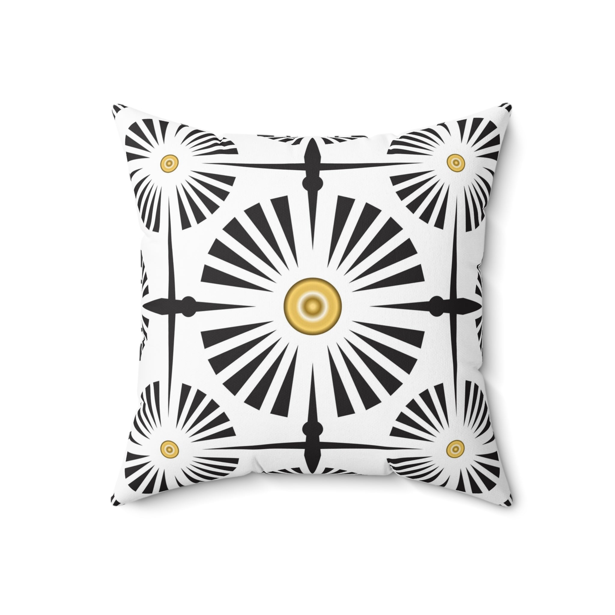 Art Deco Pillow Cover | Black and White