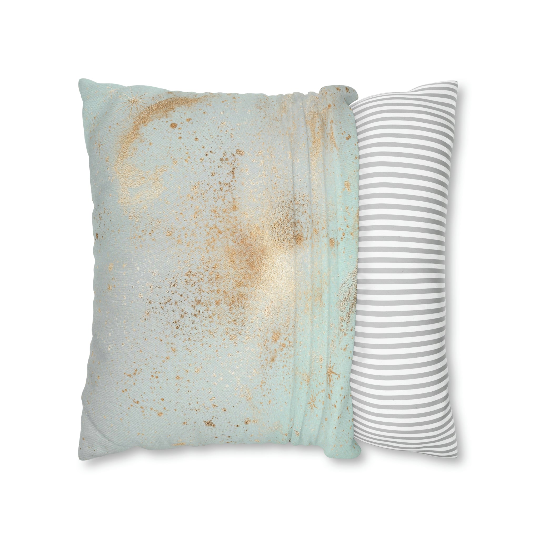 Abstract Pillow Cover | Mint Green Blue Beige