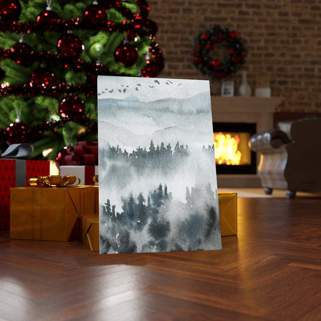 Nature Wall Canvas Art | Gray Woodlands