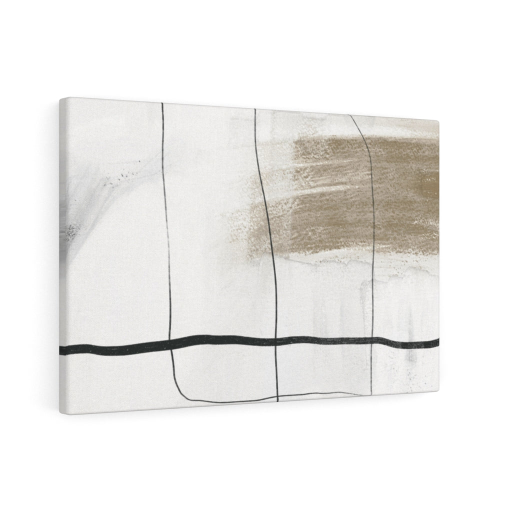 ABSTRACT WALL CANVAS ART | Brown Beige Black