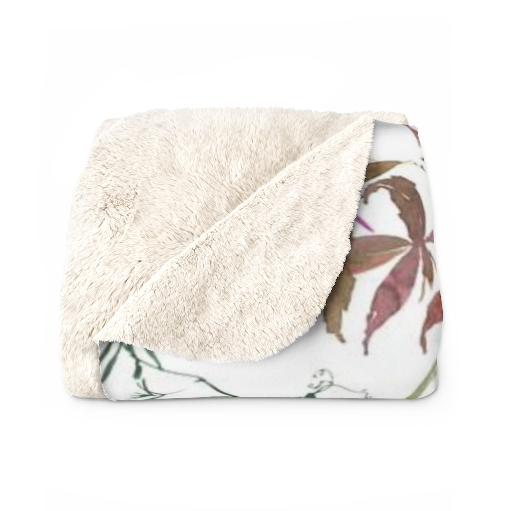 Floral Comfy Blanket | Wild Greenery Flowers