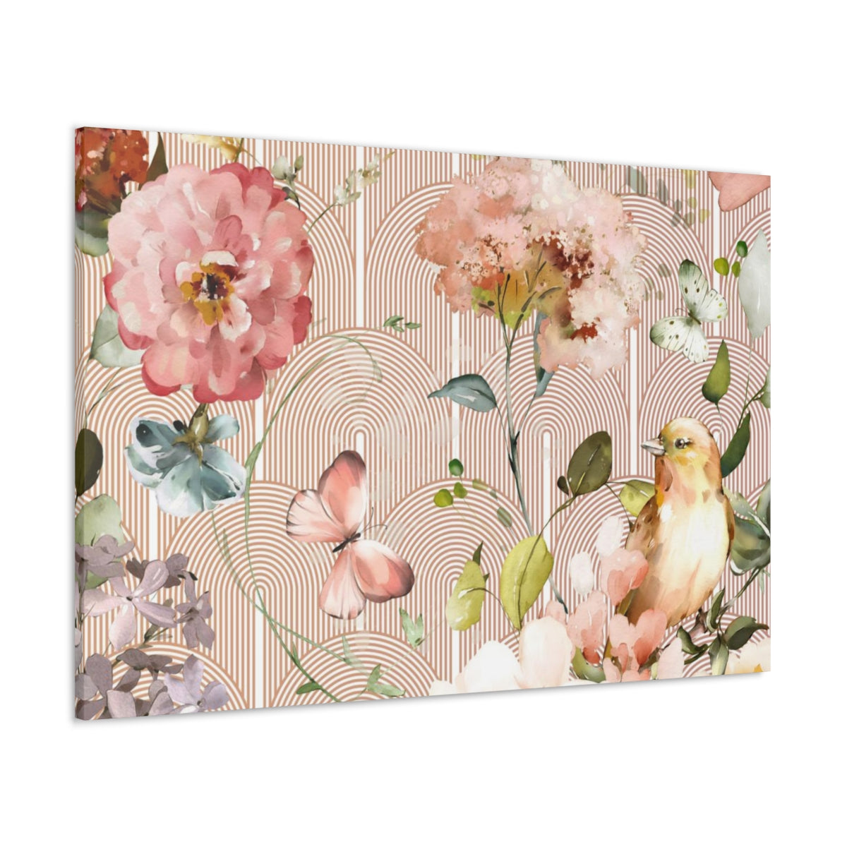 Floral Wall Canvas Print | Secret Garden
