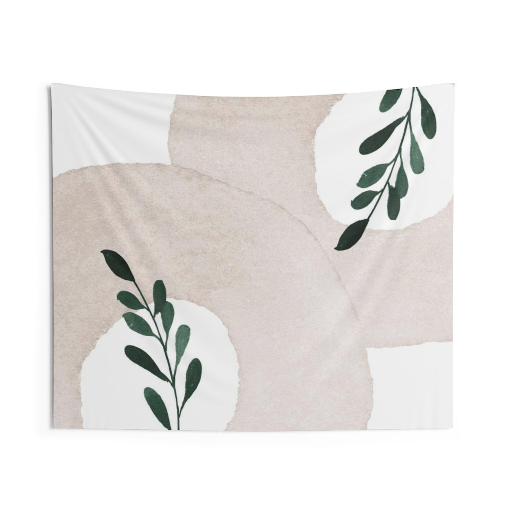 Floral Tapestry | White Beige Green