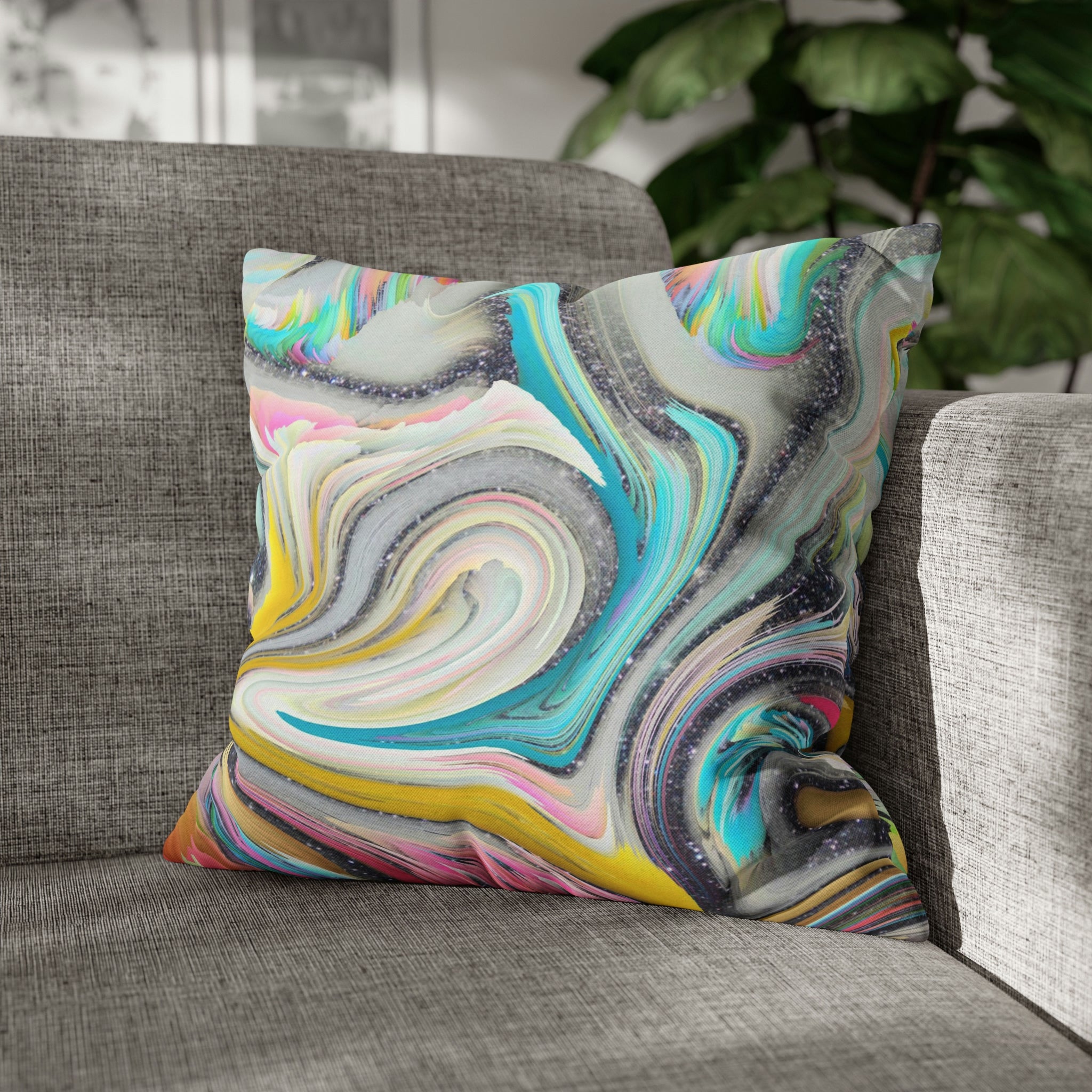 Abstract Pillow Cover | Funky Colorful