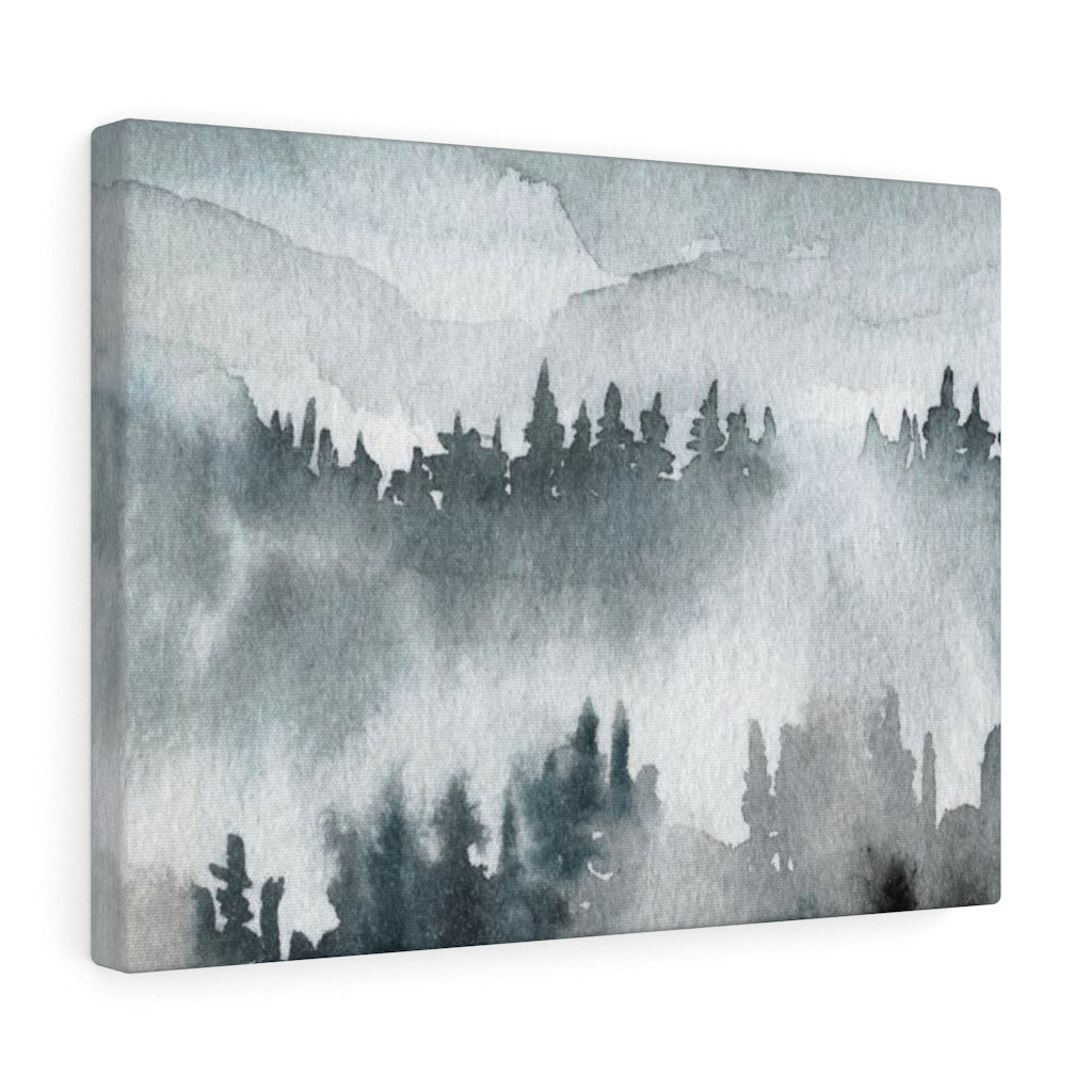 Nature Wall Canvas Art | Gray Woodlands