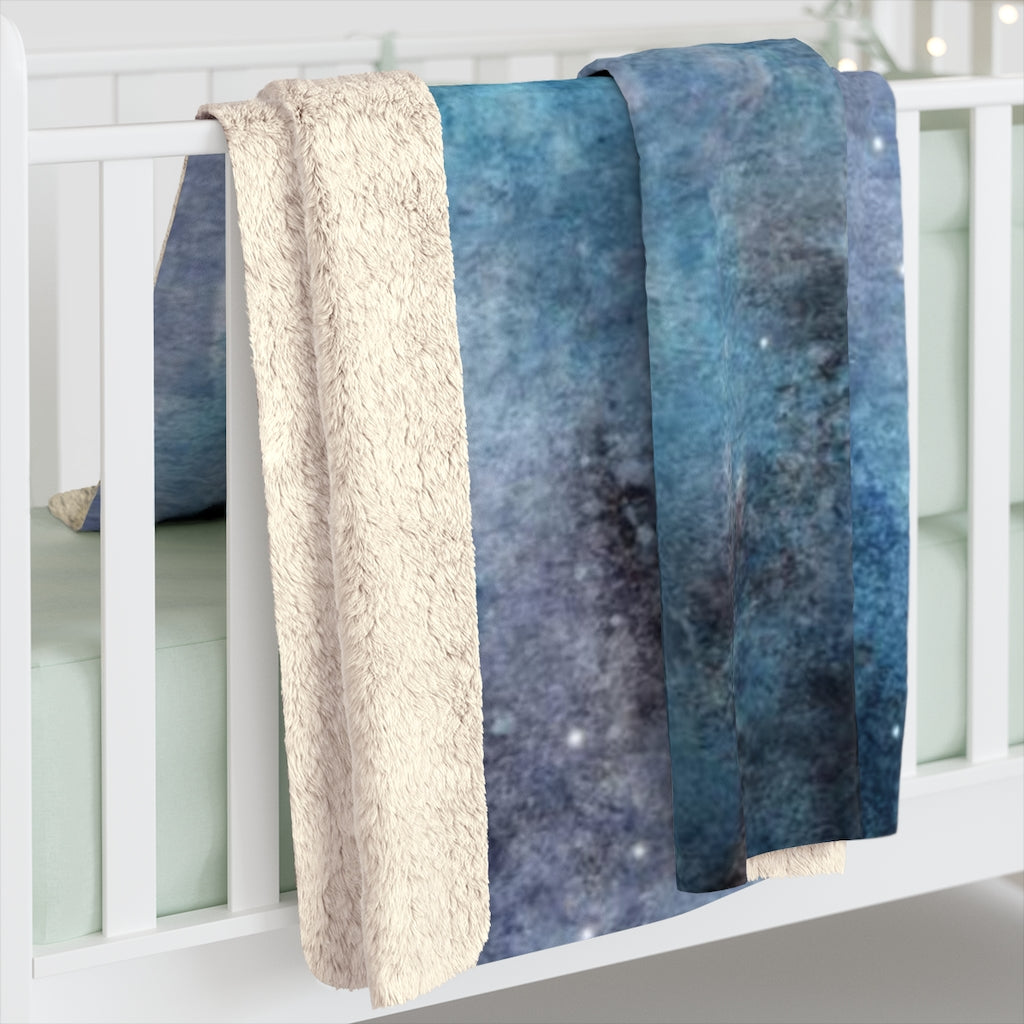 Celestial Sky Comfy Blanket | Blue Navy Ombre