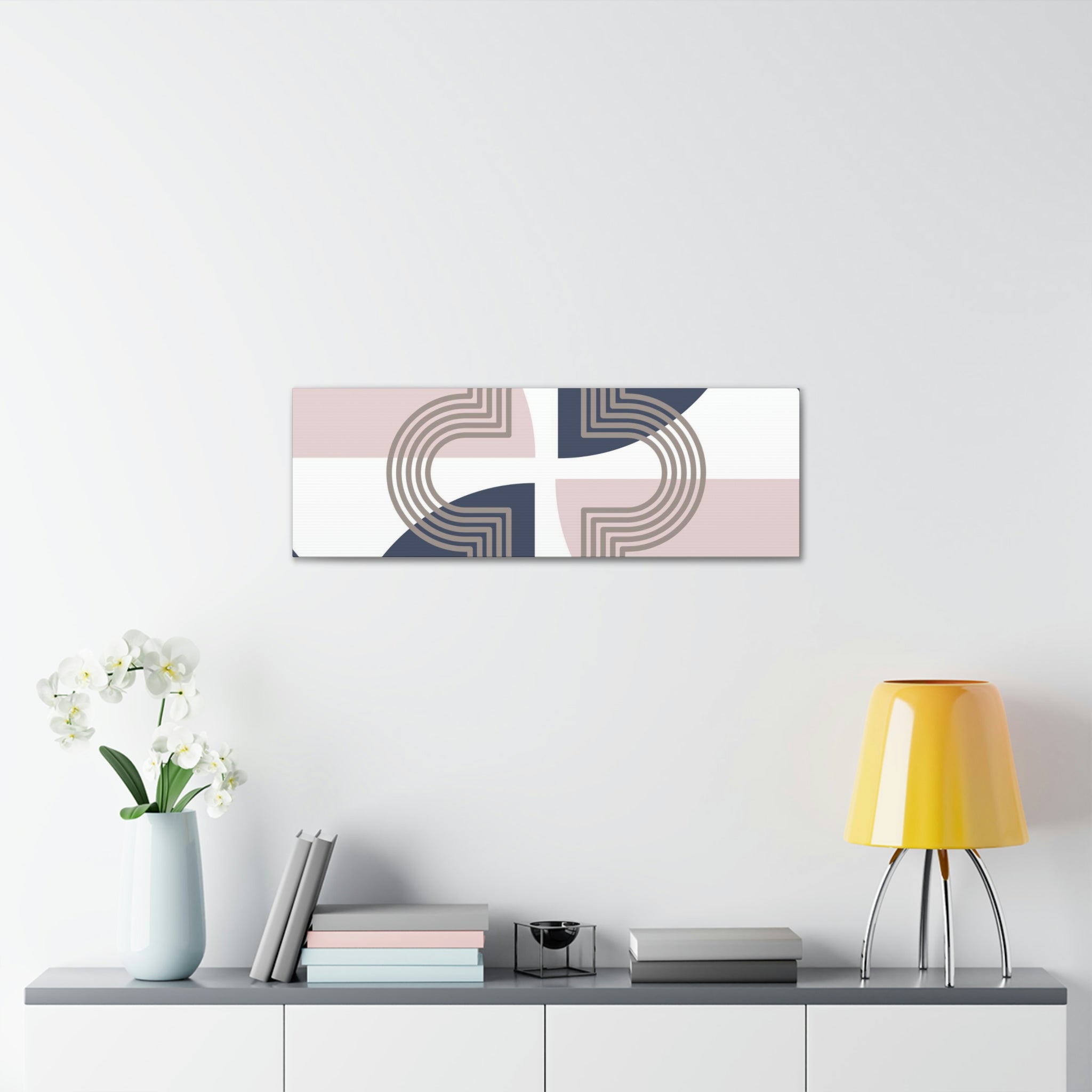 Mid Century Canvas Wall Art | Geometric