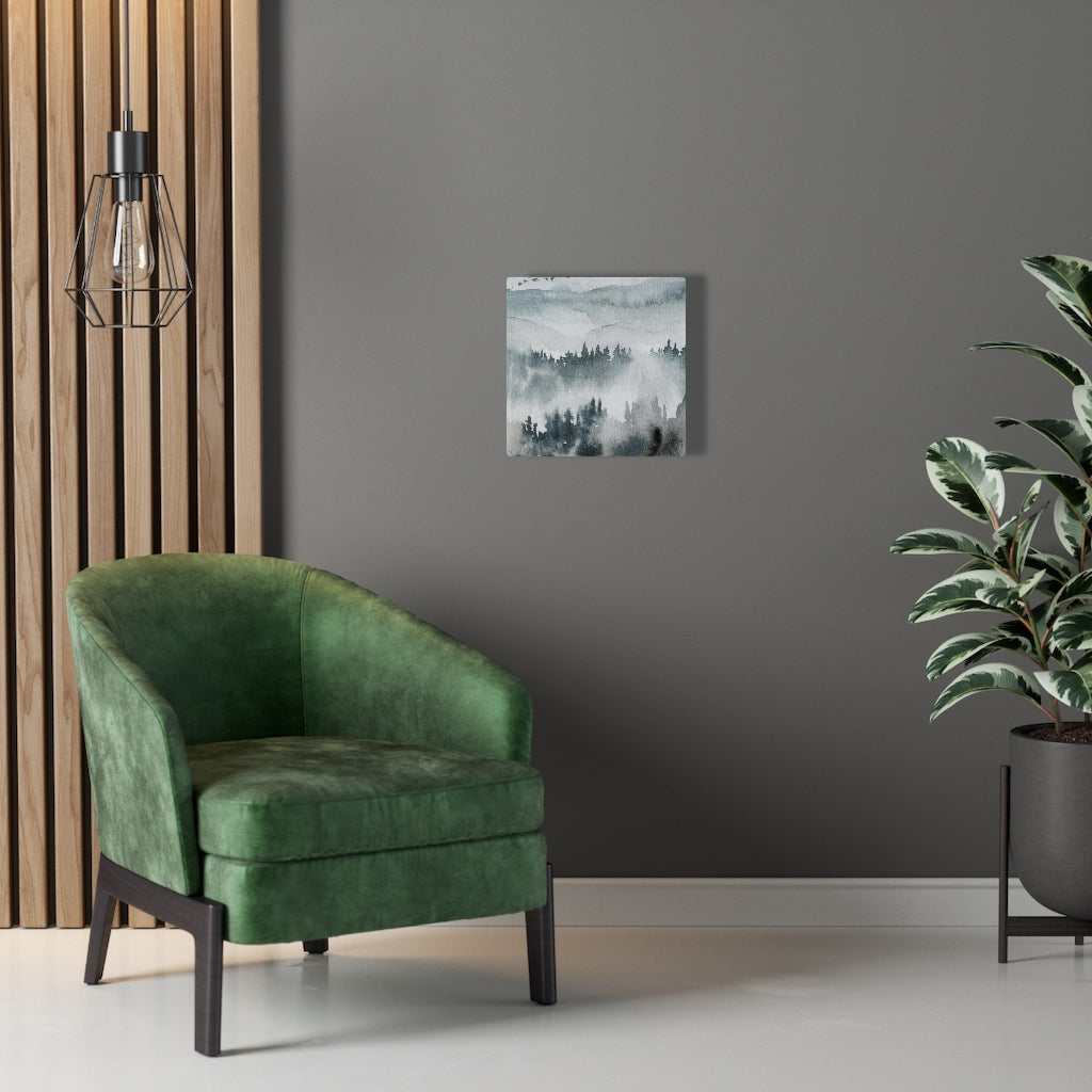 Nature Wall Canvas Art | Gray Woodlands