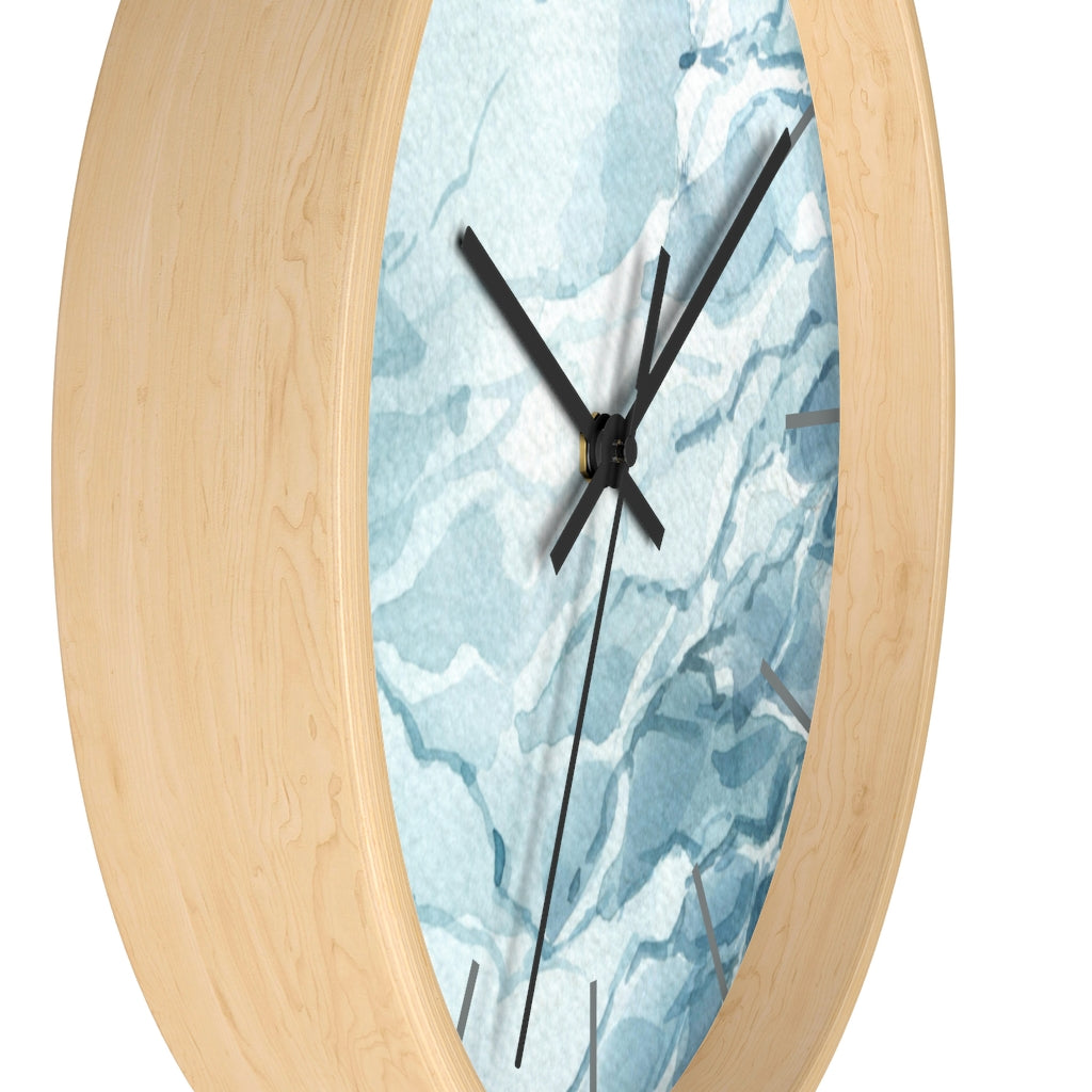 Ocean Blue | Wood Wall Clock 10"