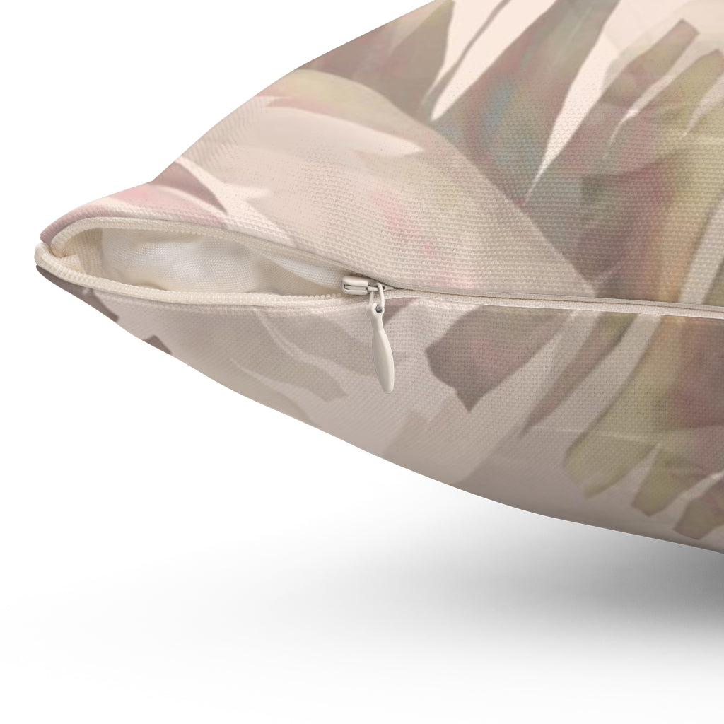 Floral Boho Pillow Cover | Pale Blush Mauve Pink