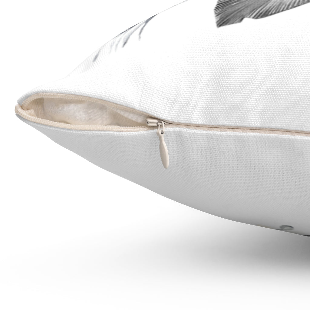 Boho Pillow Cover | Grey Pink Cream | Flowers