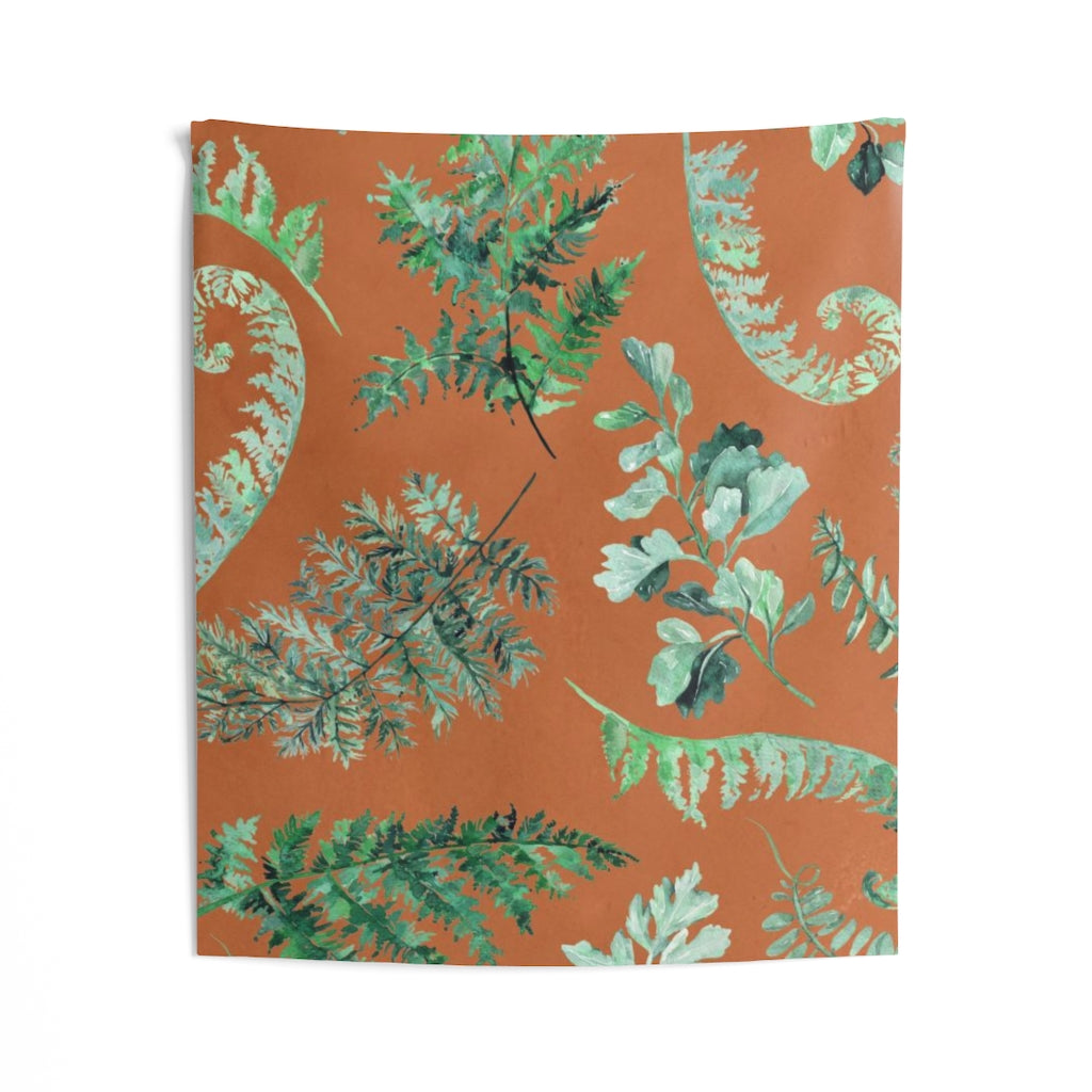 Floral Tapestry | Rust Terracotta Green