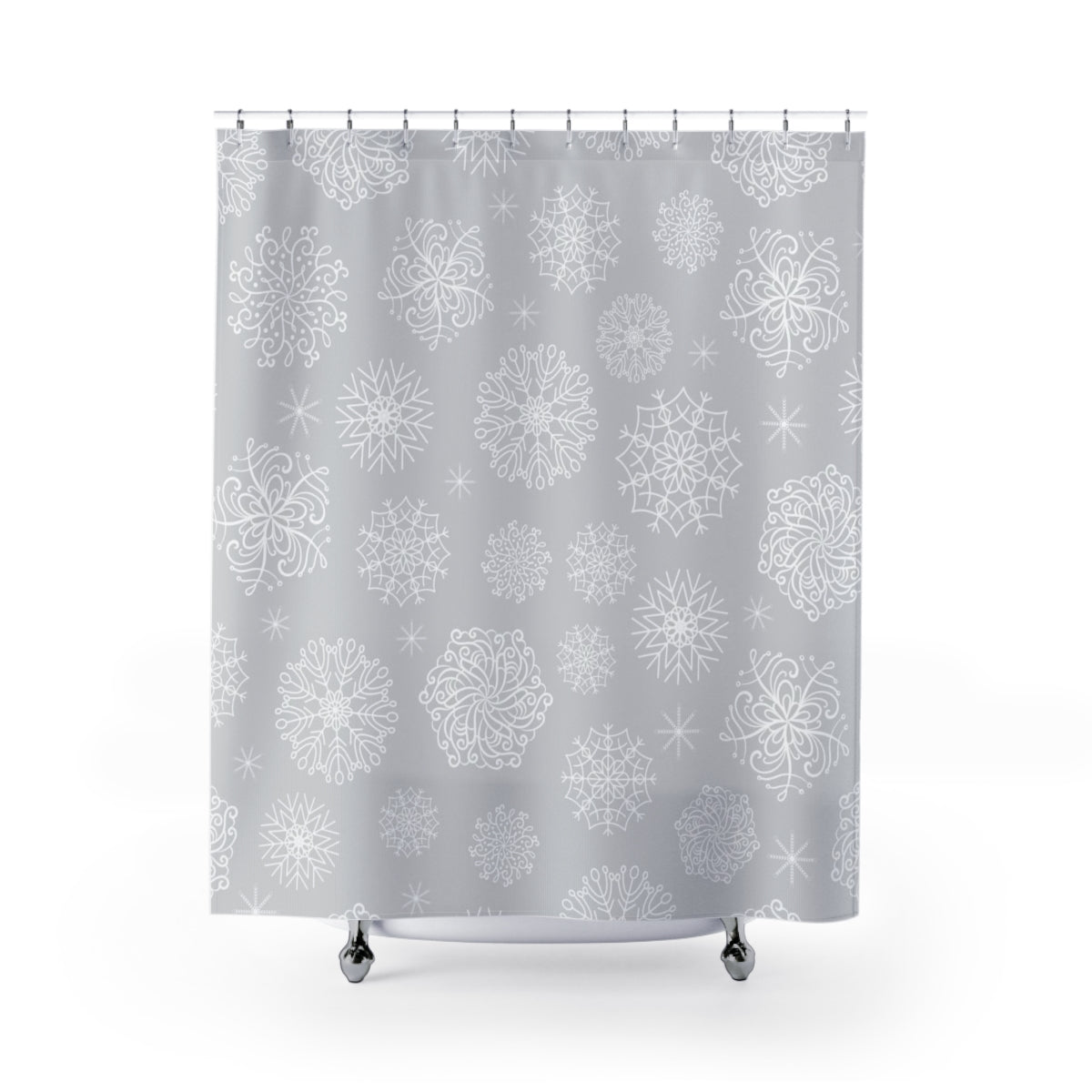 modern boho fabric shower curtain