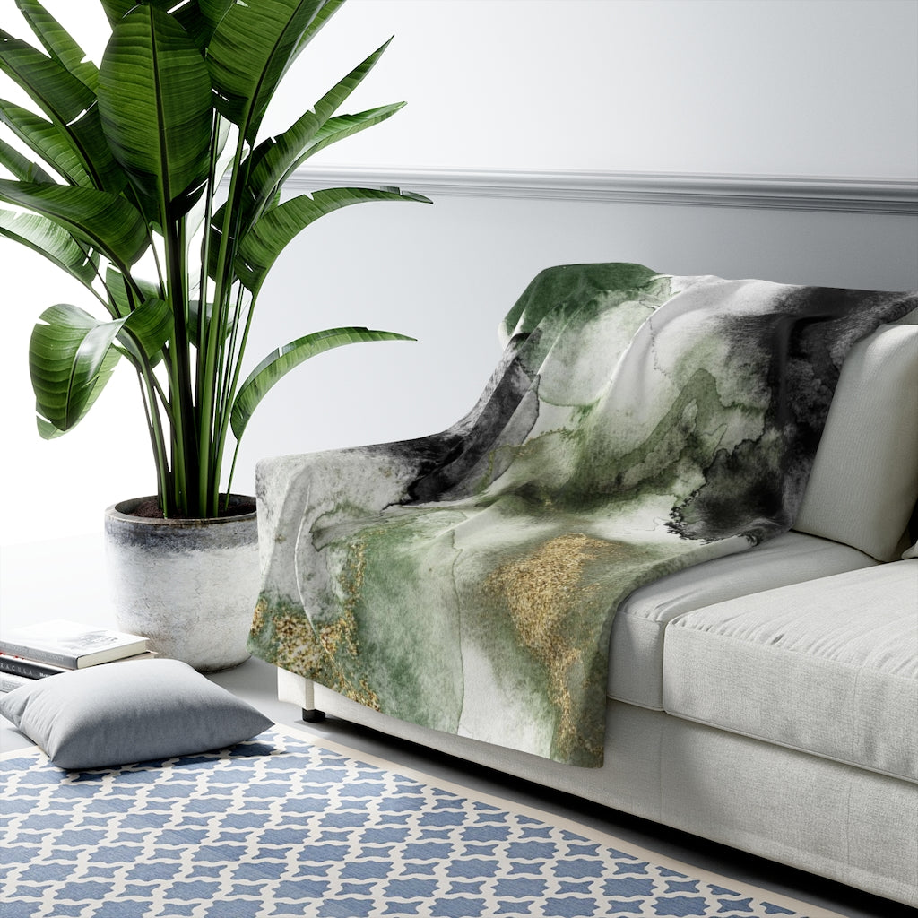 sherpa fleece throw blanket