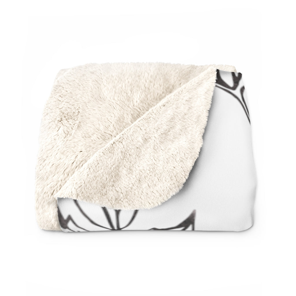modern abstract cozy blanket