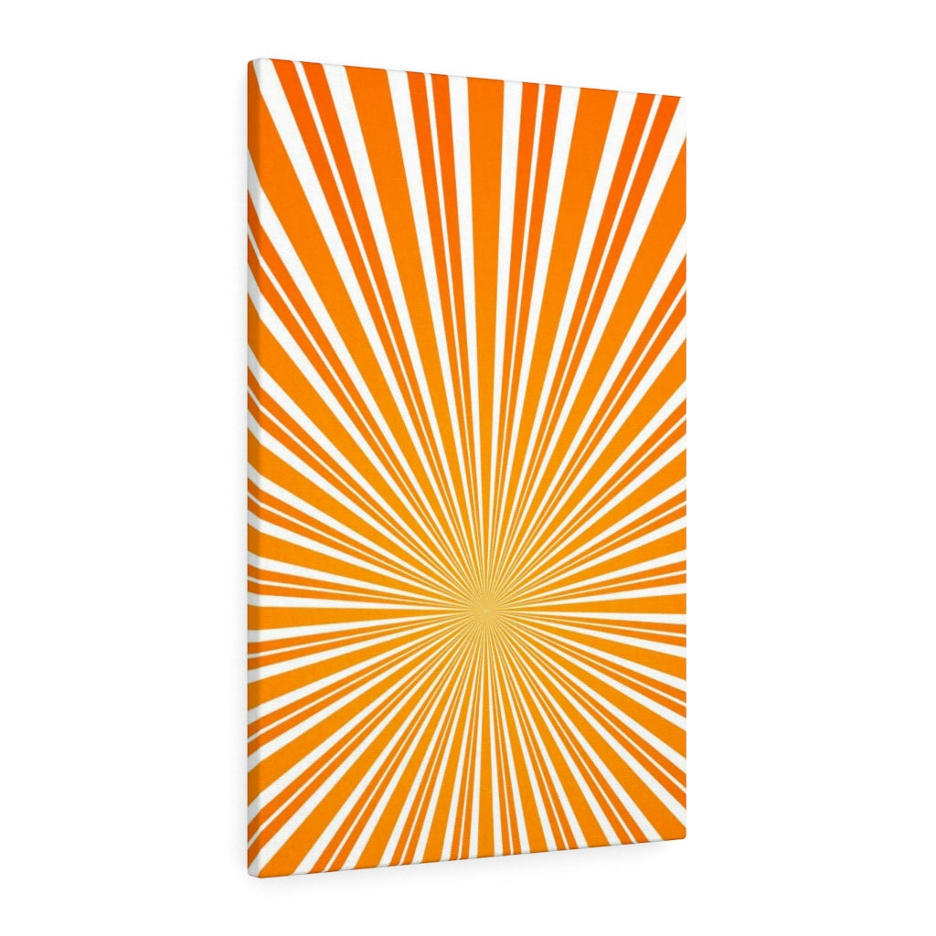 RETRO WALL CANVAS ART | Yellow Orange White
