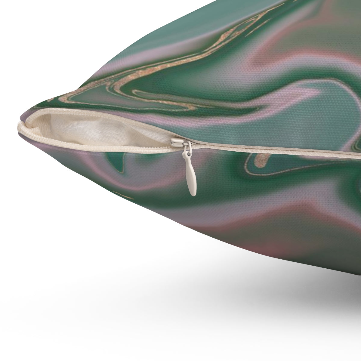 Marble Pillow Cover | Green Pink Agate