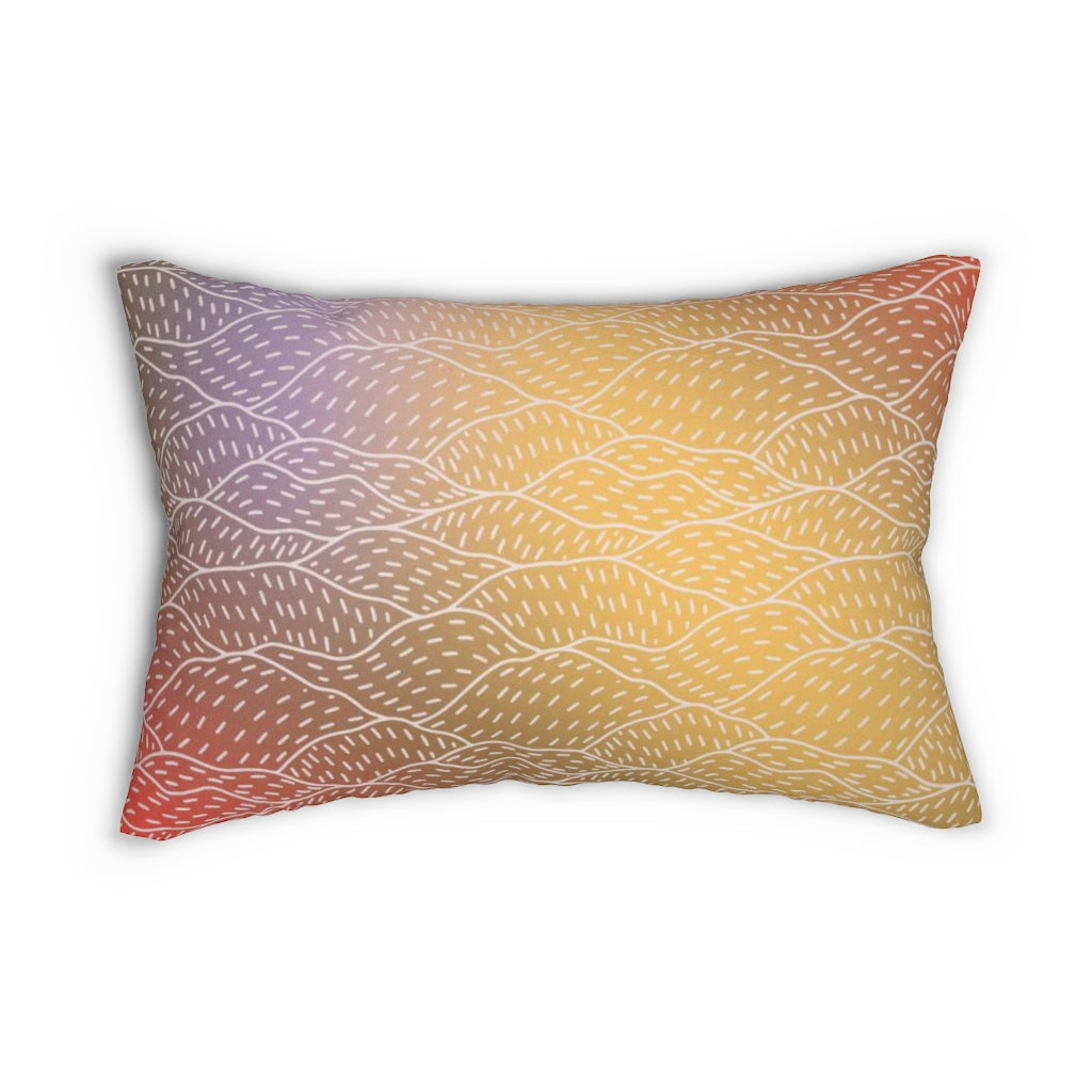 Lumbar rectangle throw pillow