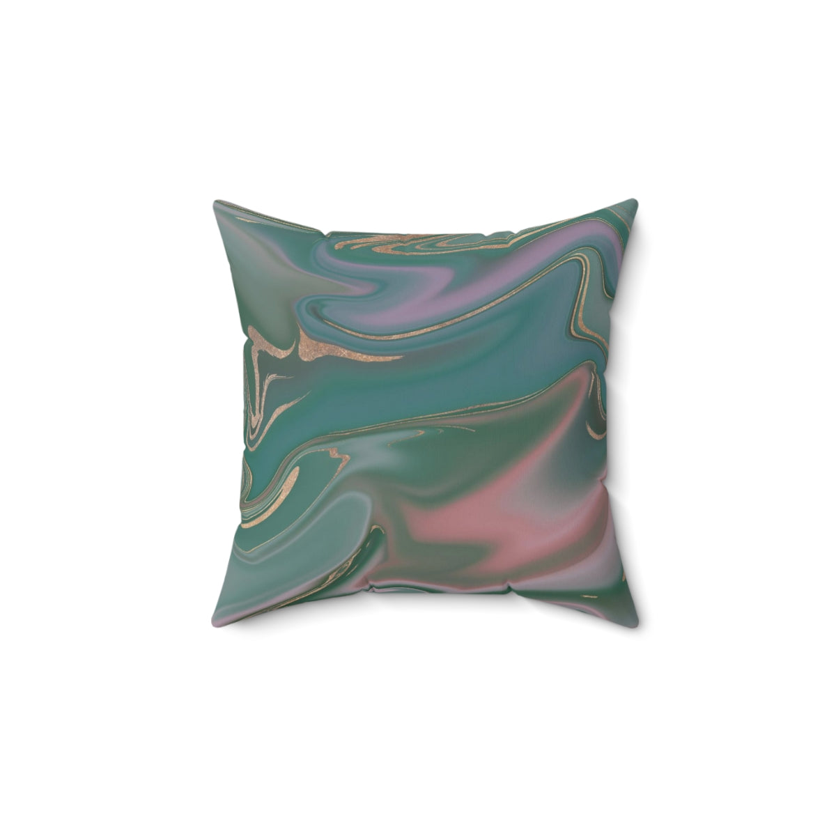 Marble Pillow Cover | Green Pink Agate