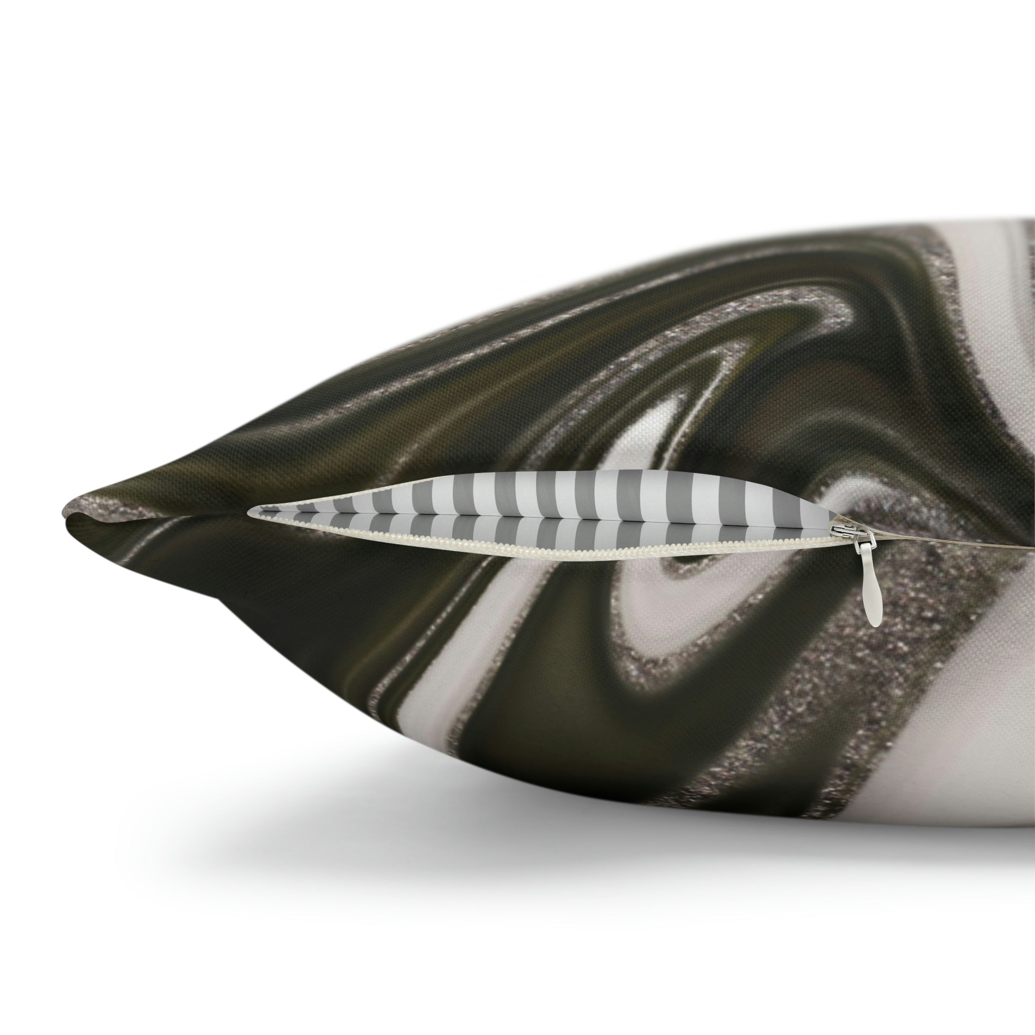 Abstract Boho Pillow Cover | Grey Mint Green | Watercolor