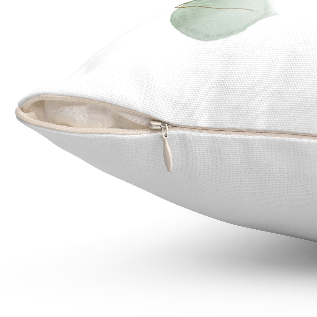 Boho Pillow Cover | Green Leaves