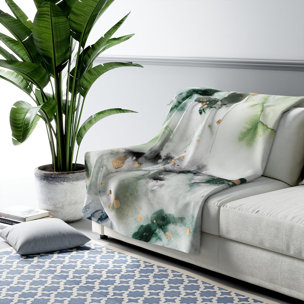 sherpa fleece throw blanket