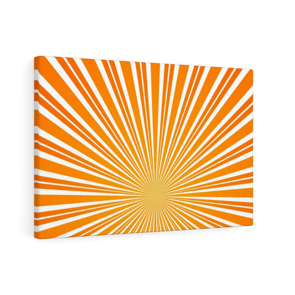 RETRO WALL CANVAS ART | Yellow Orange White