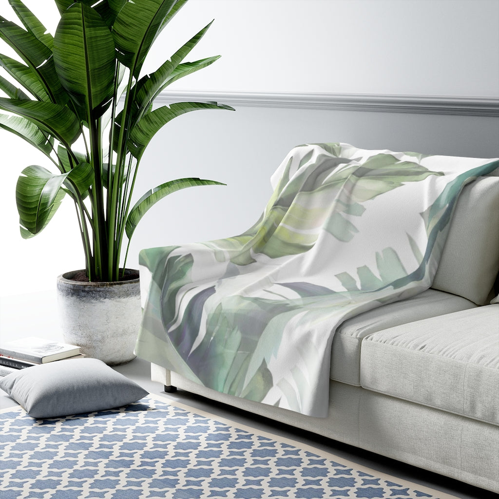 sherpa fleece throw blanket
