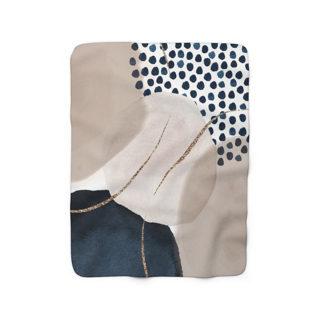 modern abstract cozy blanket