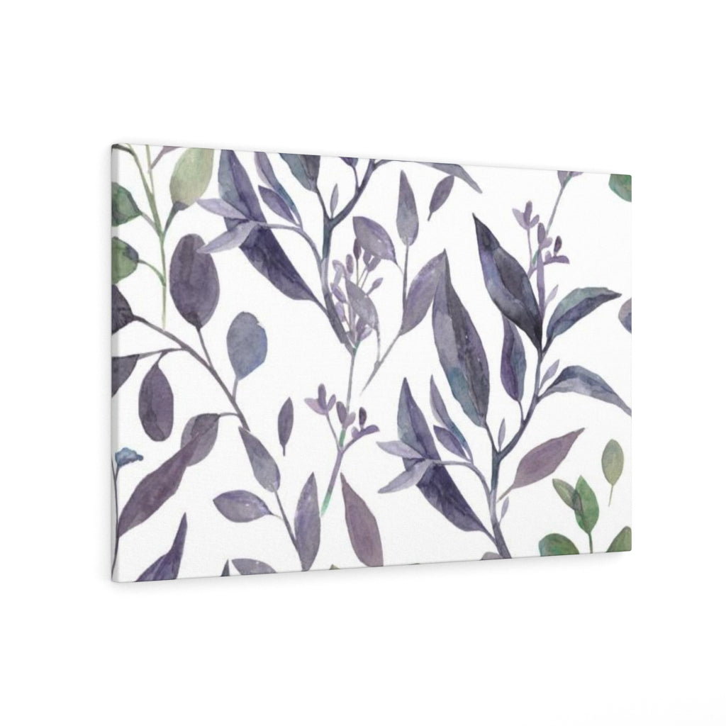 FLORAL WALL CANVAS ART | Lavender Green White