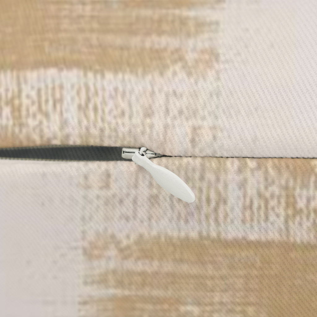 Abstract Boho Lumbar Pillow | Beige Brown Blush Pink