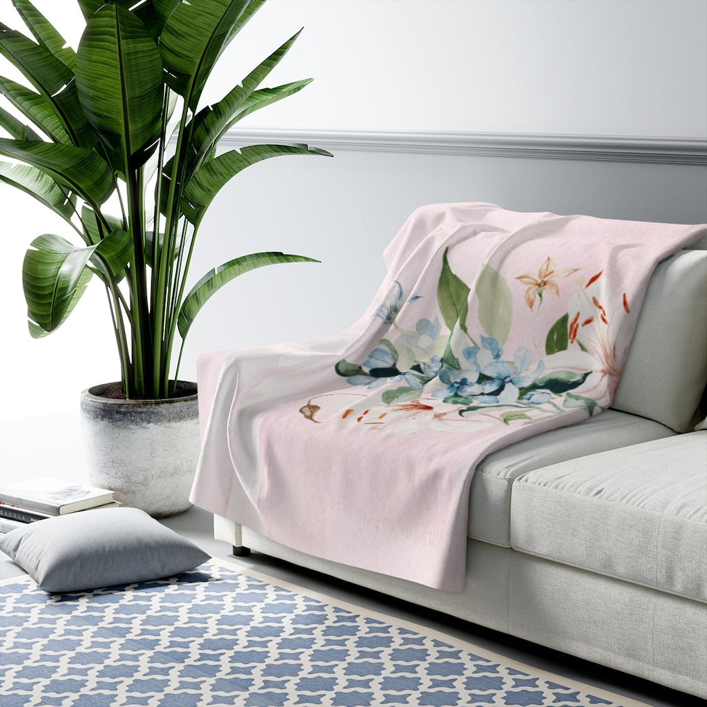 Floral Blanket | Blush Pink
