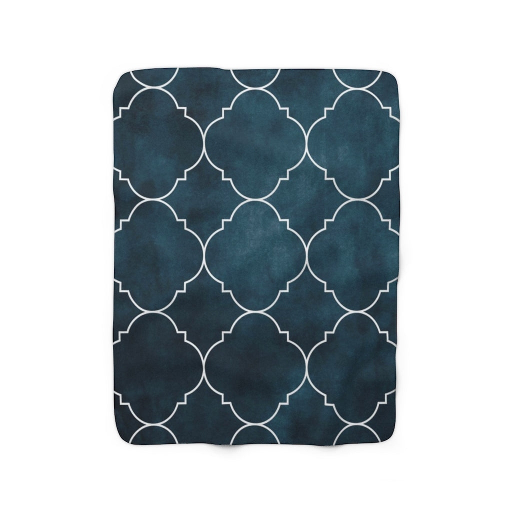 modern abstract cozy blanket