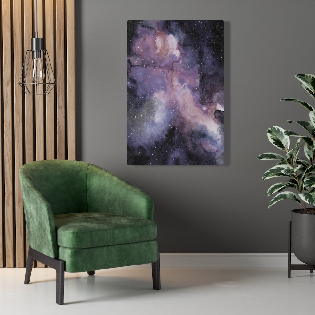 MYSTICAL WALL CANVAS ART | Black Purple Pink White
