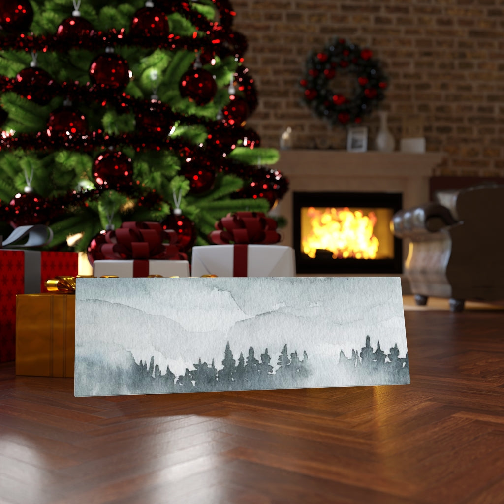 Nature Wall Canvas Art | Gray Woodlands
