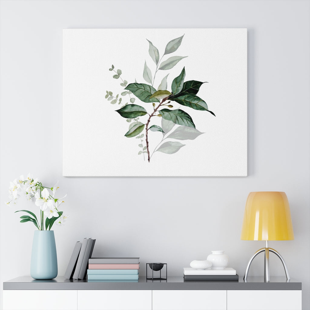 Eucalyptus Canvas Watercolor Wall Art