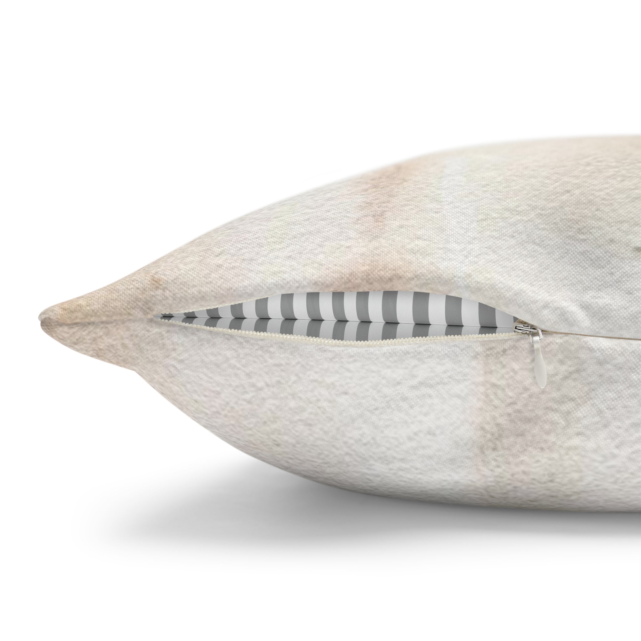 Abstract Pillow Cover | Blush Beige Black Beige Ombre