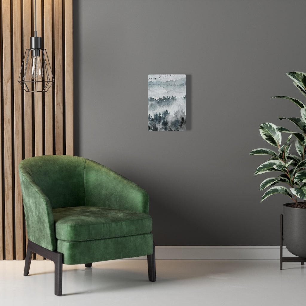 Nature Wall Canvas Art | Gray Woodlands