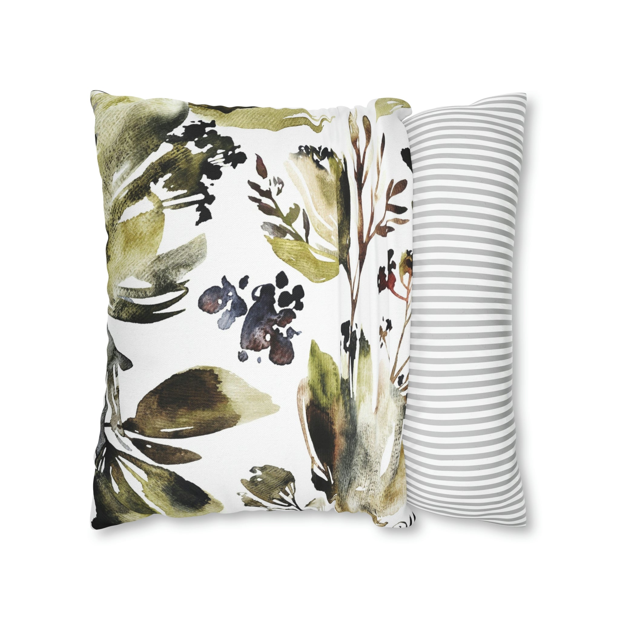 Floral Pillow Cover | Sage Green Abstract Botanical