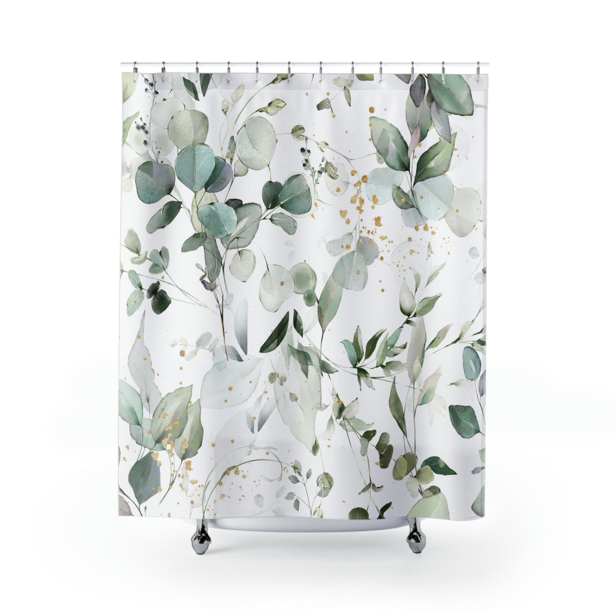 modern boho fabric shower curtain