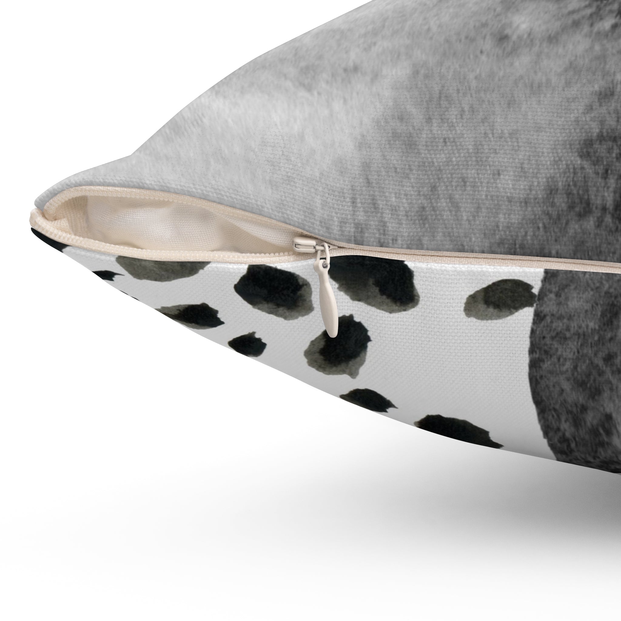 Abstract Floral Pillow Cover | Blush Pink Gray Ombre