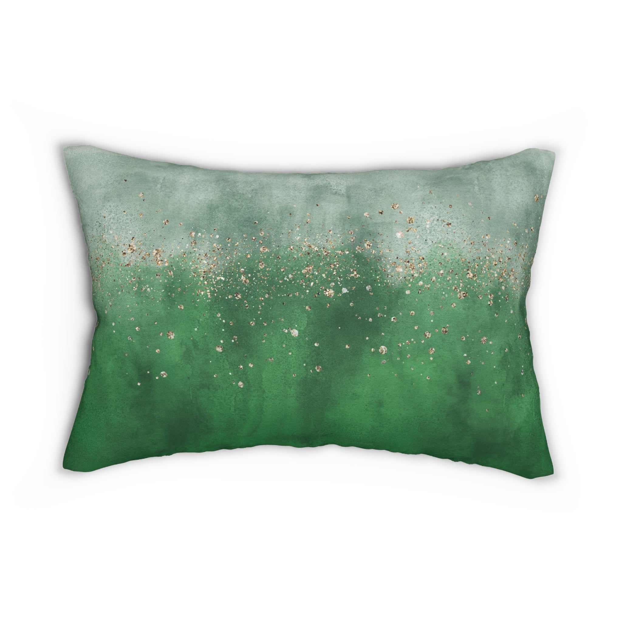 Emerald Lumbar Pillow | Green Ombre