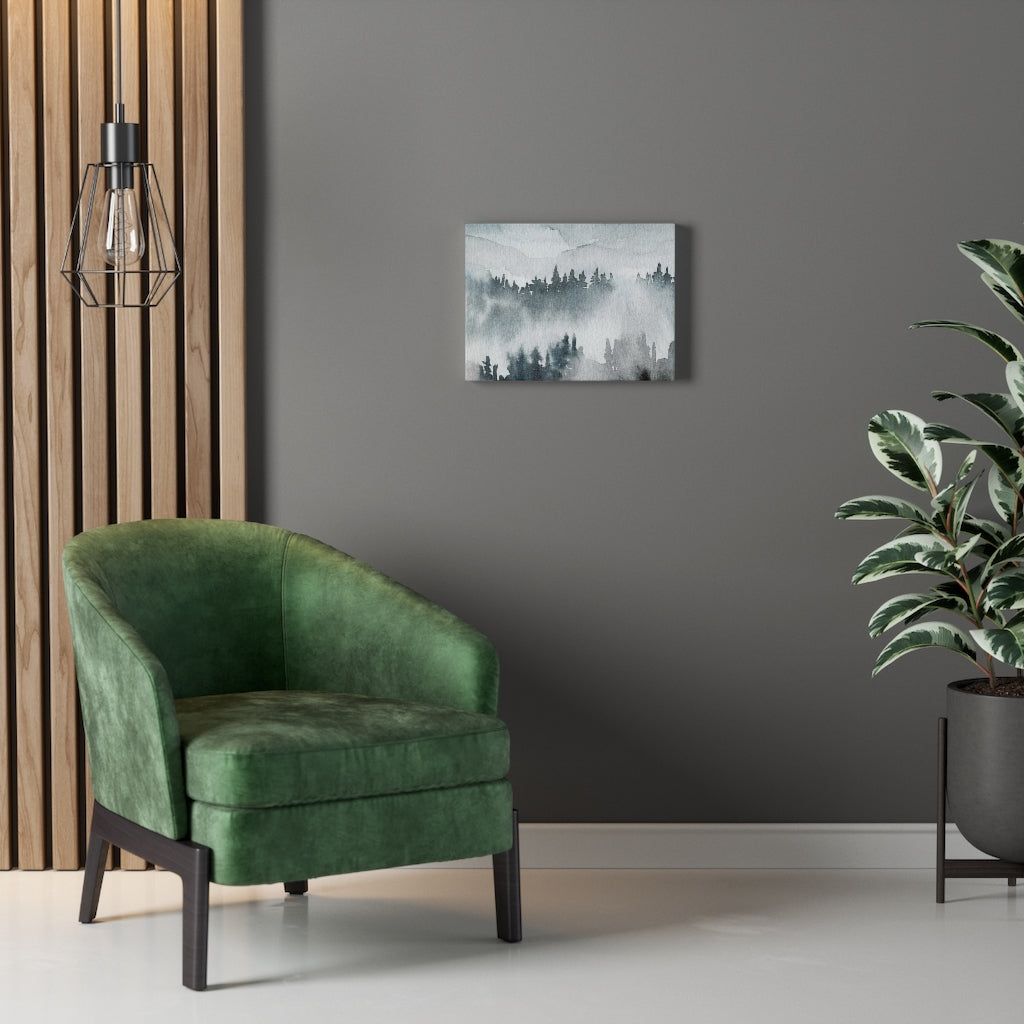 Nature Wall Canvas Art | Gray Woodlands