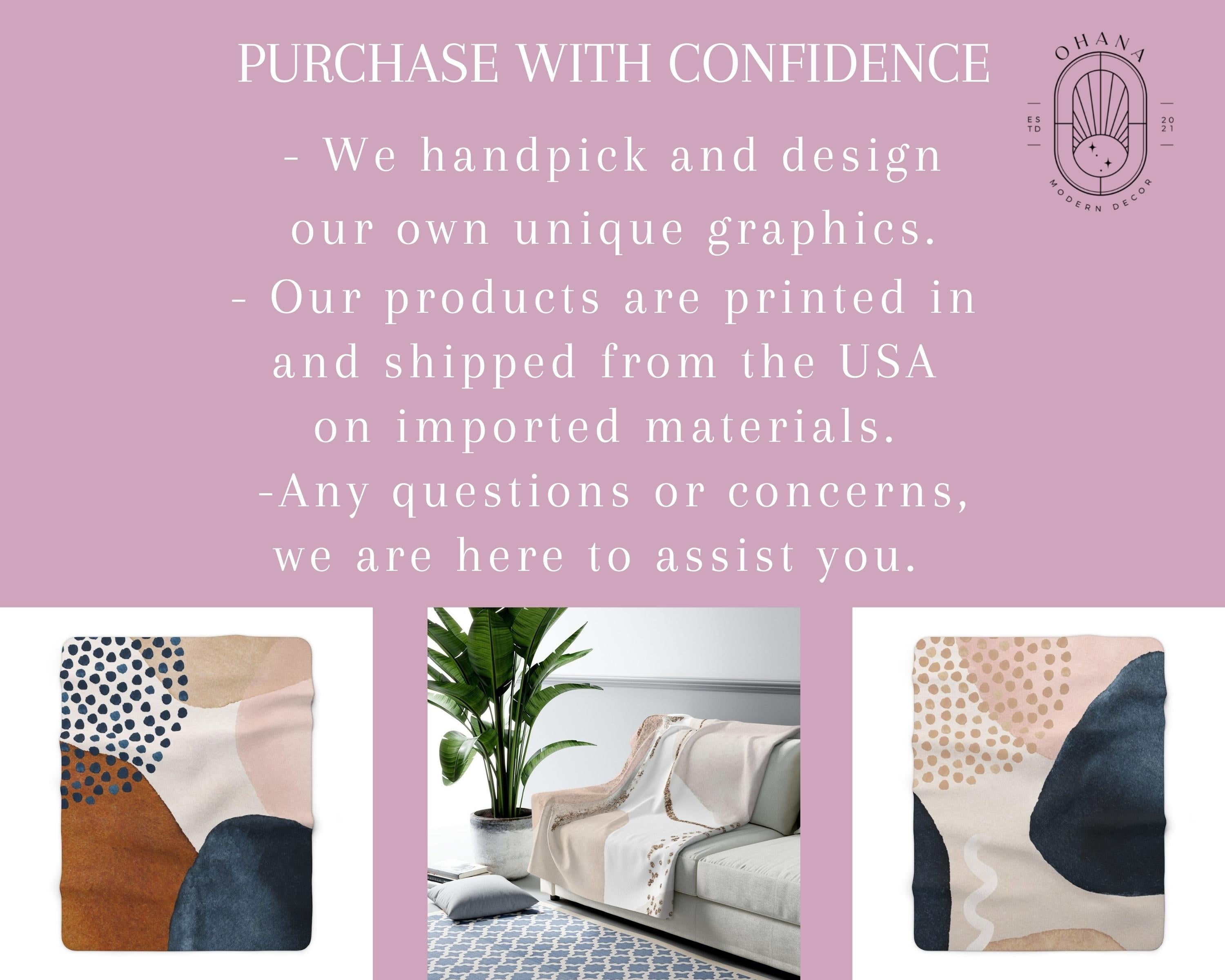 Blush Pink Navy Blue, Pastel Gold, Blanket