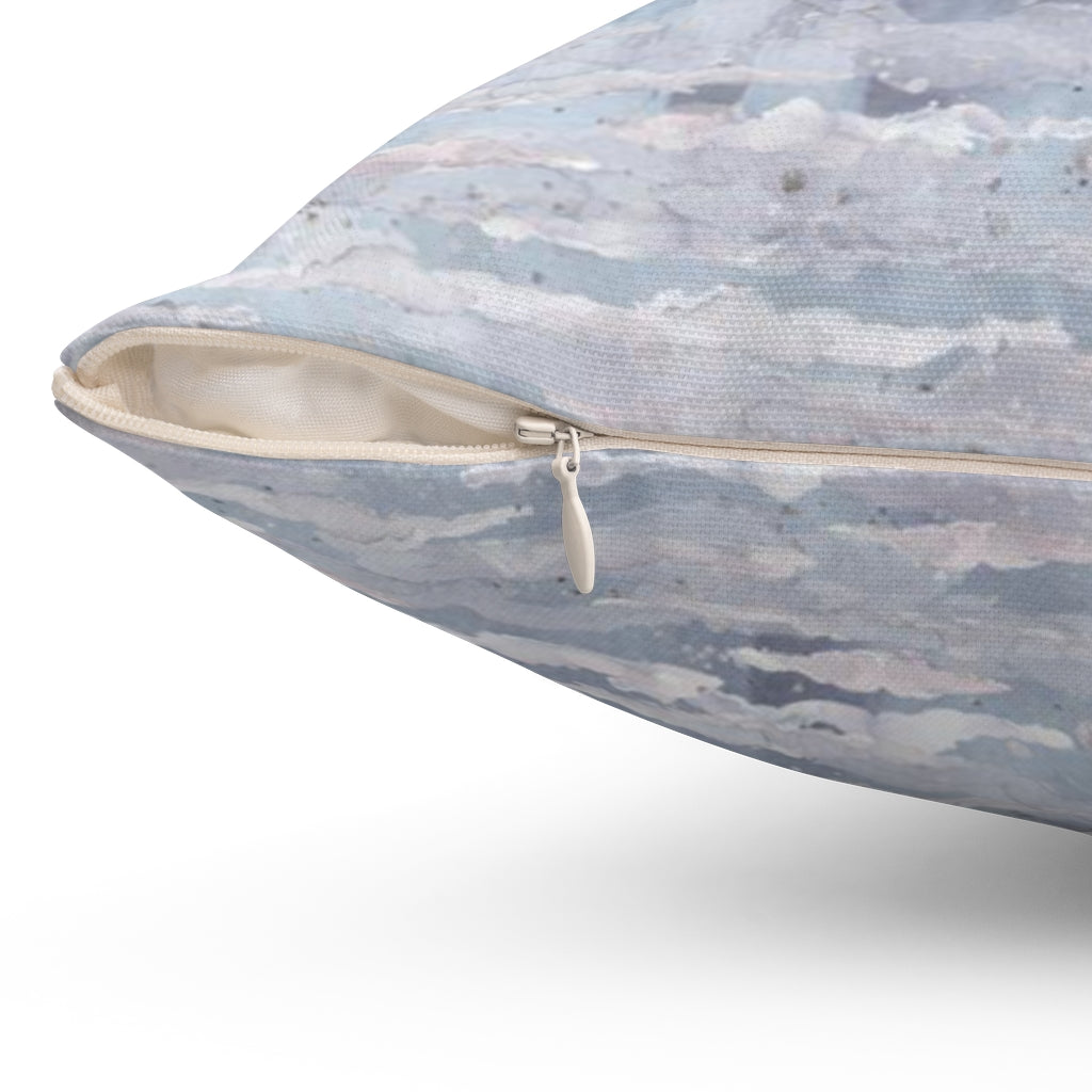 Abstract Pillow Cover | Dusty Blue Pink