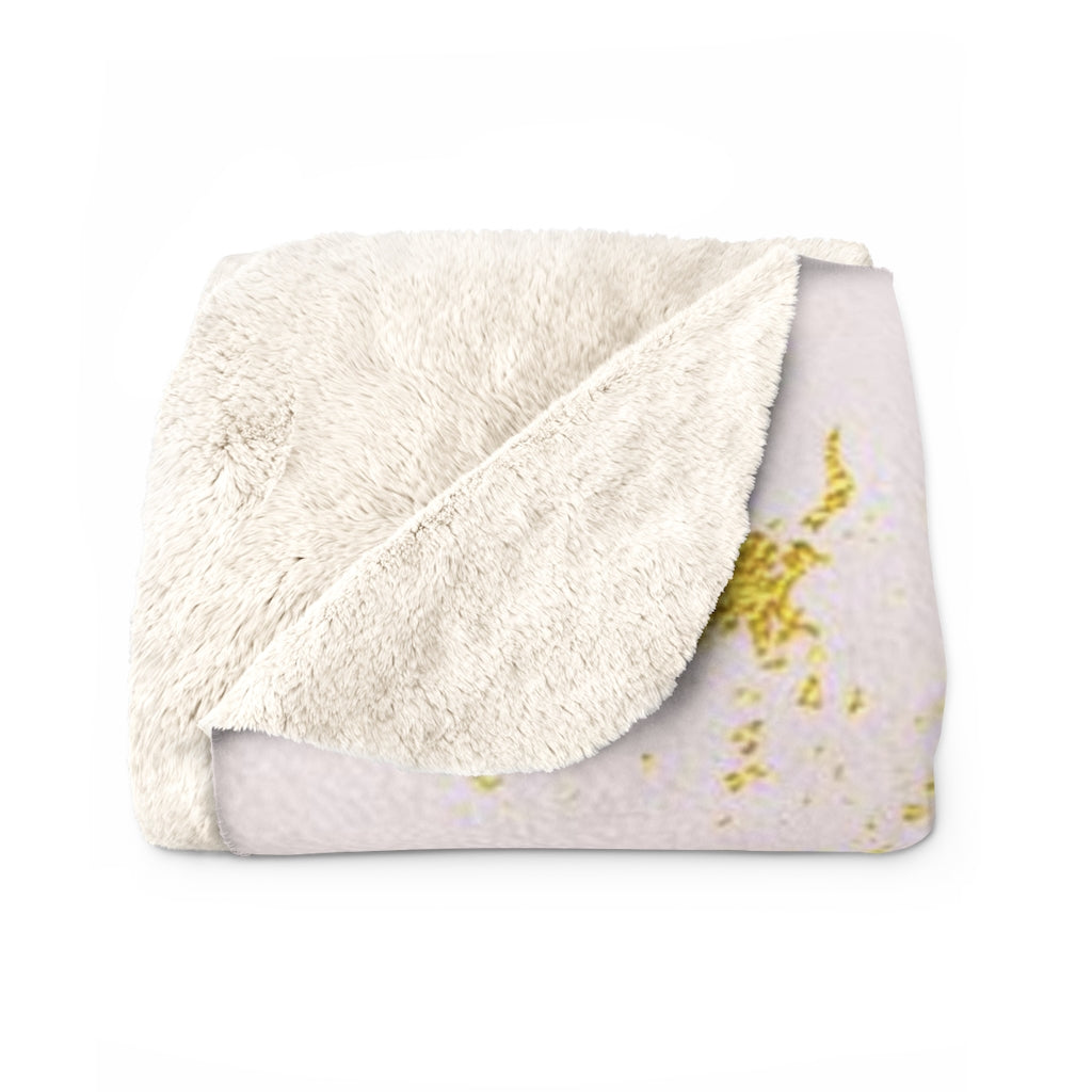 Acrylic Comfy Blanket | Mauve Pink Gold
