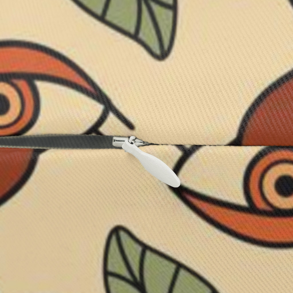 Whimsical Boho Lumbar Pillow | Beige Forest