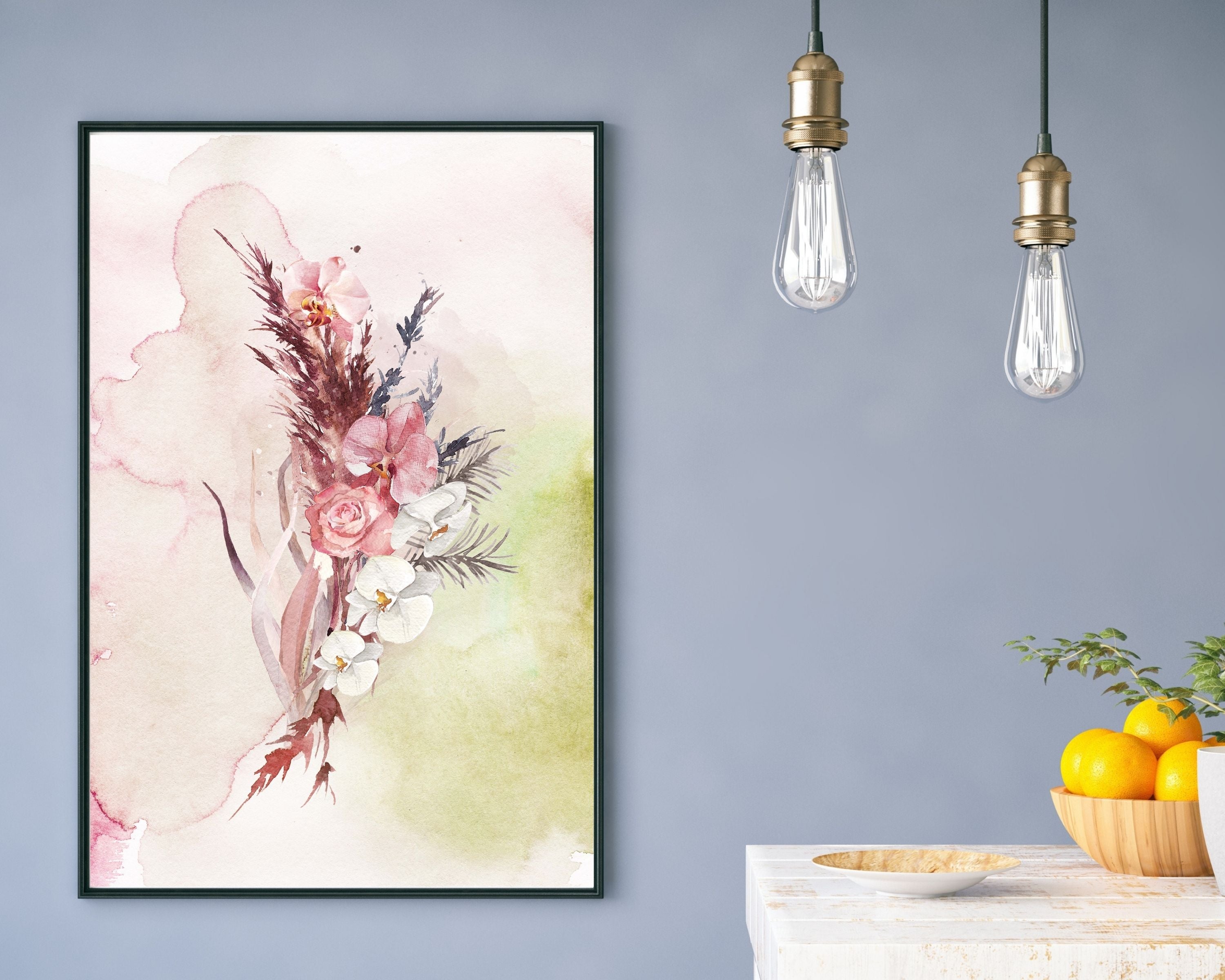 Wild Flowers Art Prints | Burgundy Orchids