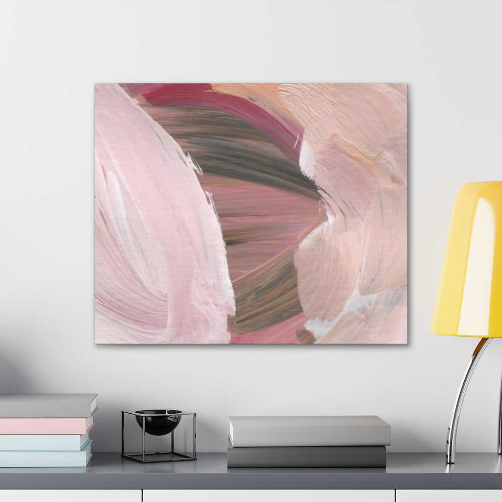 Abstract Canvas Wall Art | Blush Pink