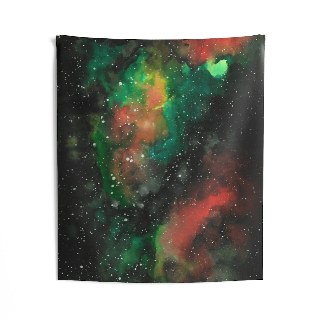 Abstract Tapestry | Black Green Red